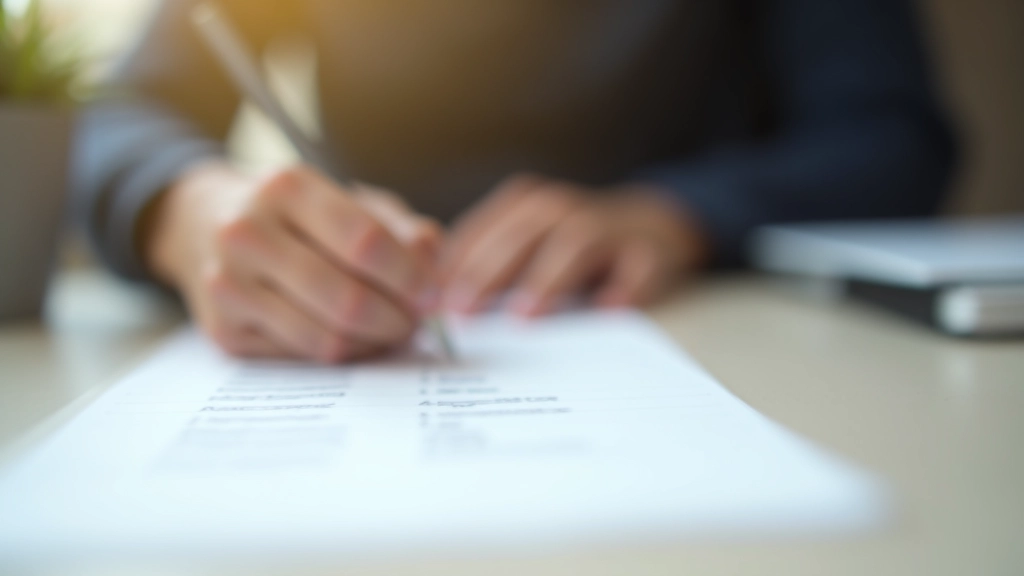 Personne écrivant une liste de tâches bien organisée sur du papier avec un stylo